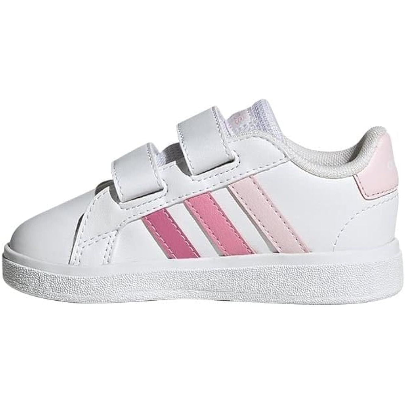 adidas grand court 2.0 white pink kids
