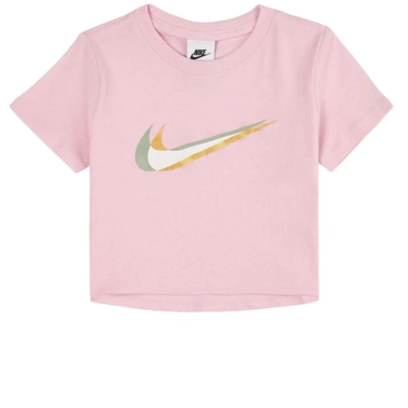 nike sportswear cropped t-shirt pink kids