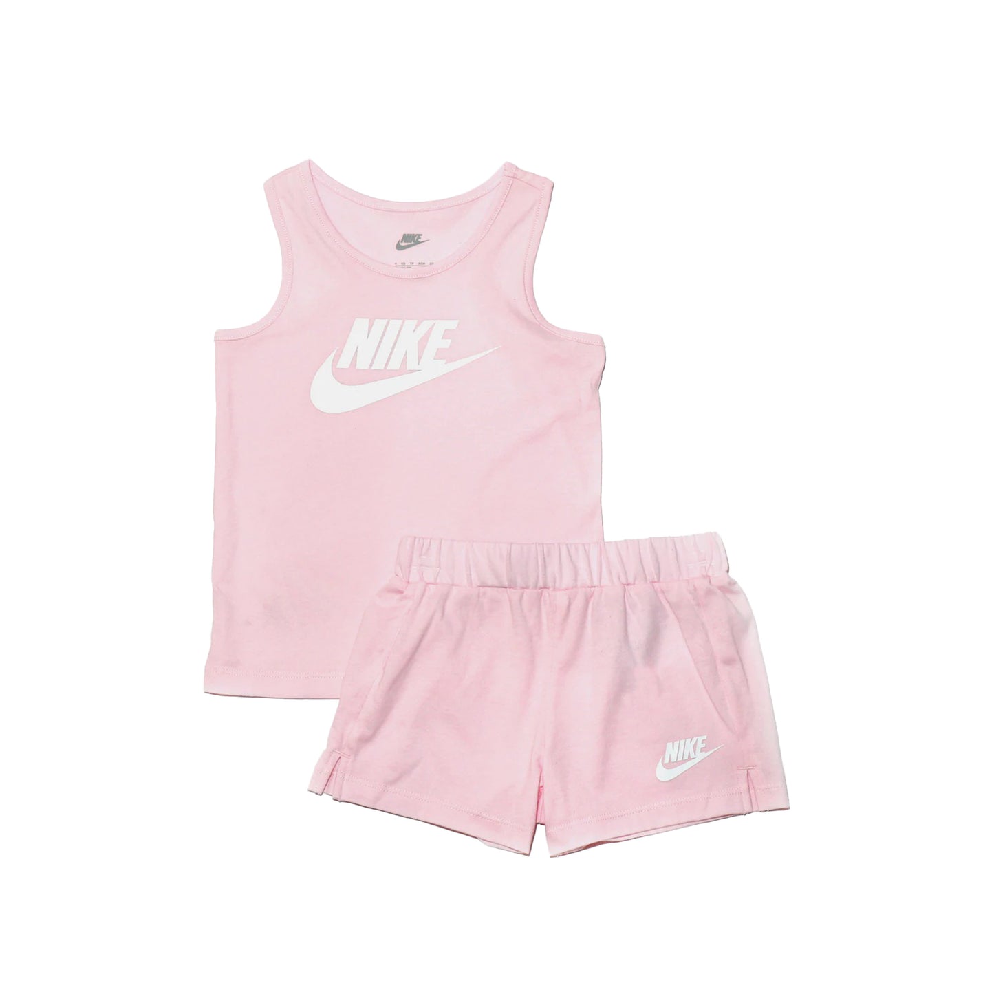 nike club tank & jersey short pink kids