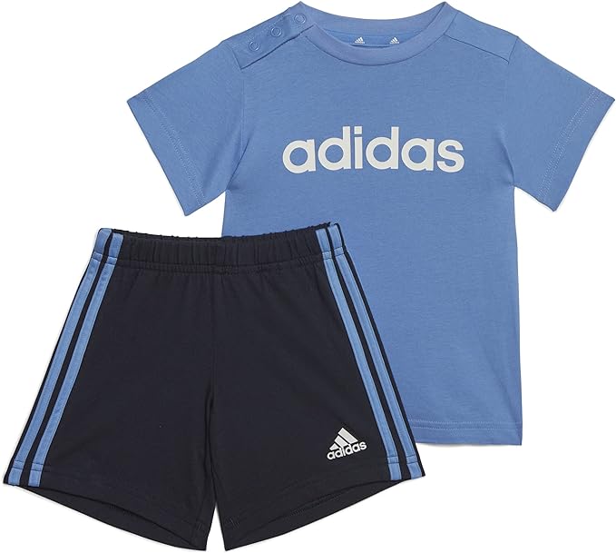 adidas-completo essentials lineage organic cotton tee and shorts kids