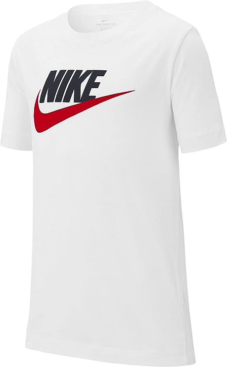 nike sportswear t-shirt in cotone white kids