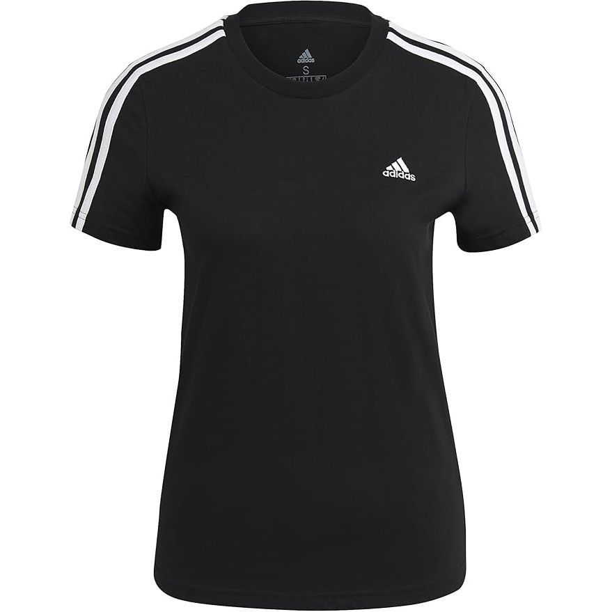 adidas essentials slim 3stripes tshirt