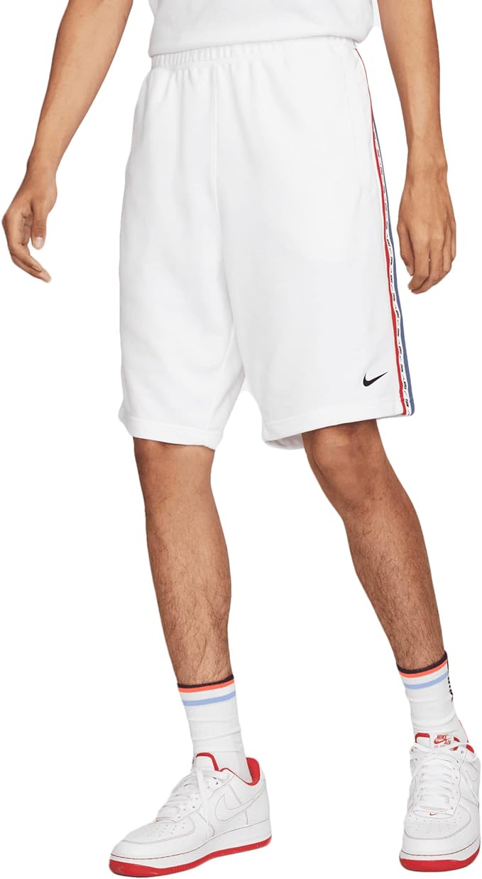 nike repeat ft short white