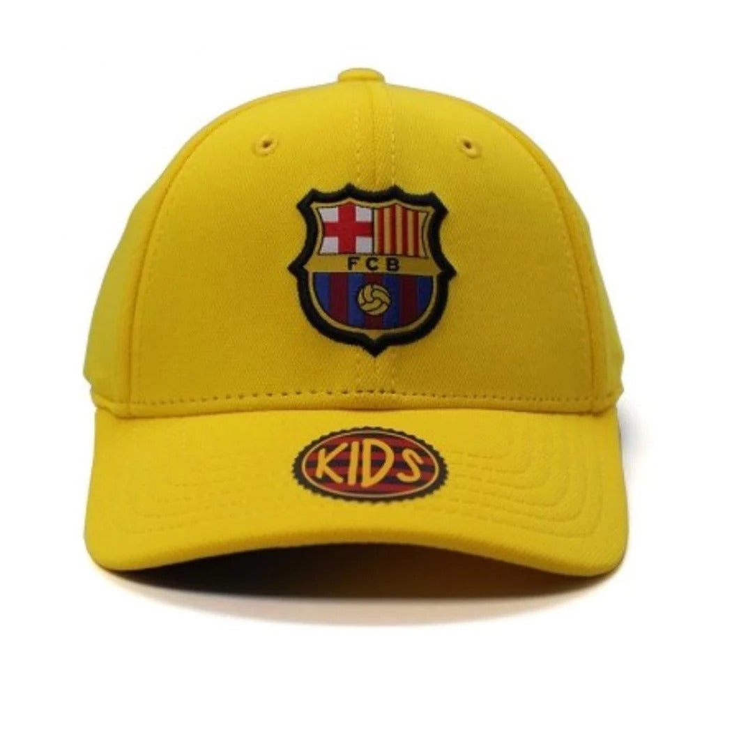 fc barcelona yellow cap