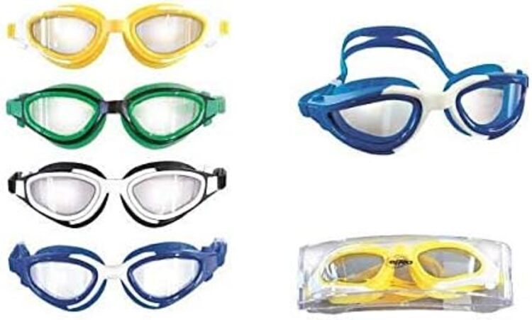 effea nuoto bicchieri silicio nero unisex