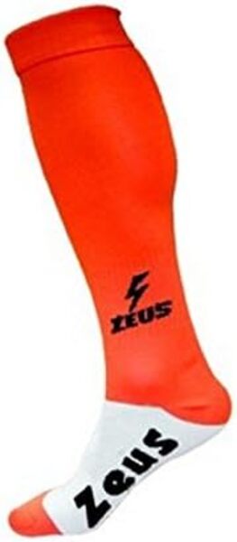 zeus media fit energia calzettoni orange fluo kids e uomo