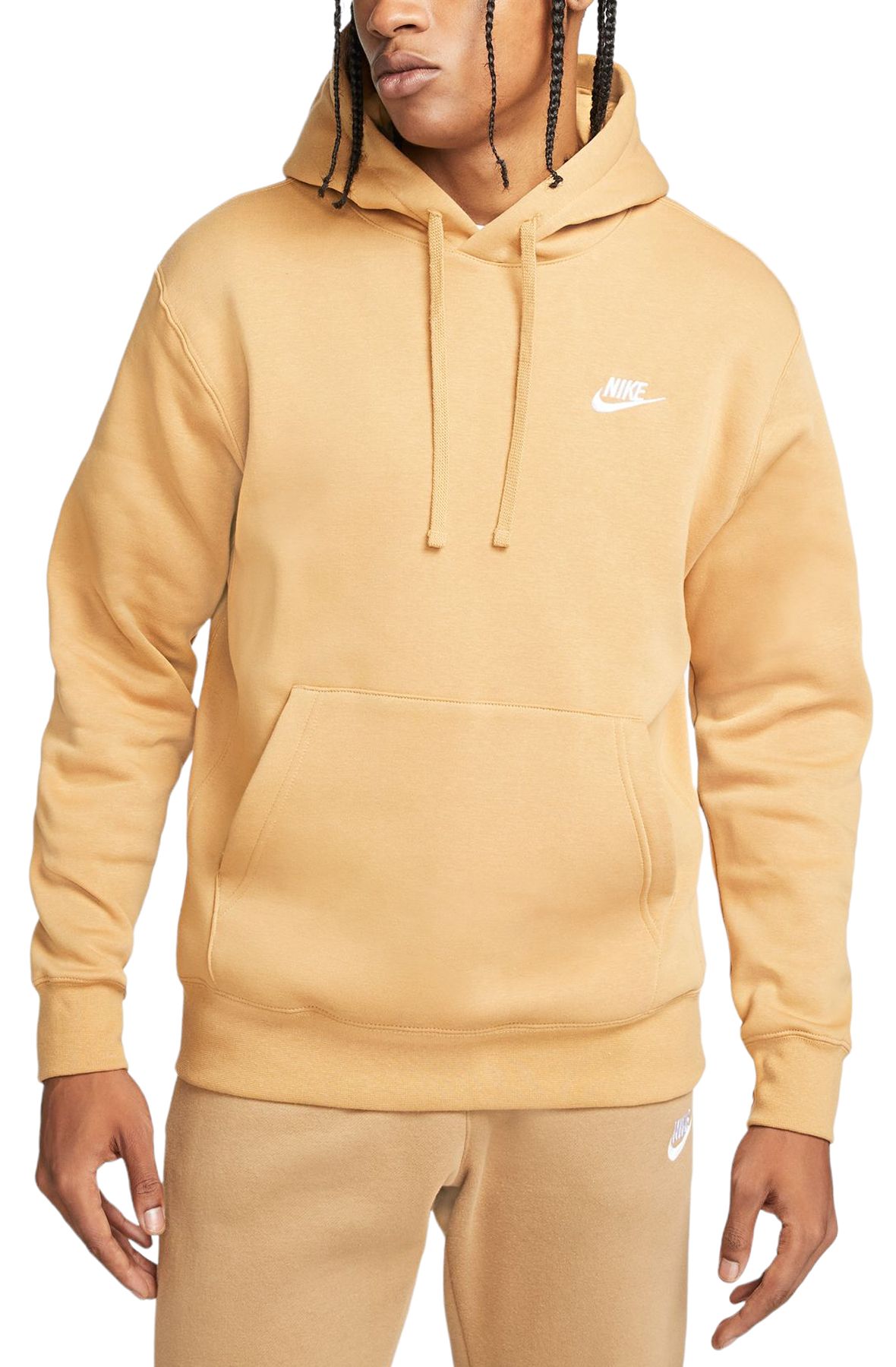 nike sportswear club flace color cammello uomo
