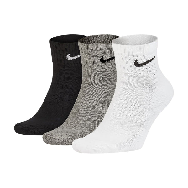 nike everyday cushion x 3 calze white black unisex