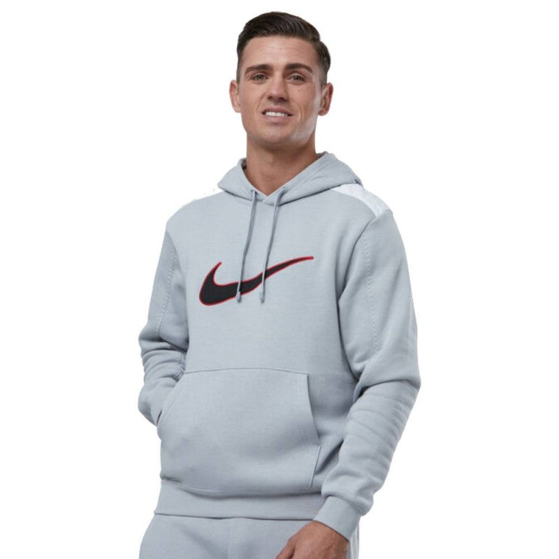 nike sportswear club fleece felpa grigio uomo