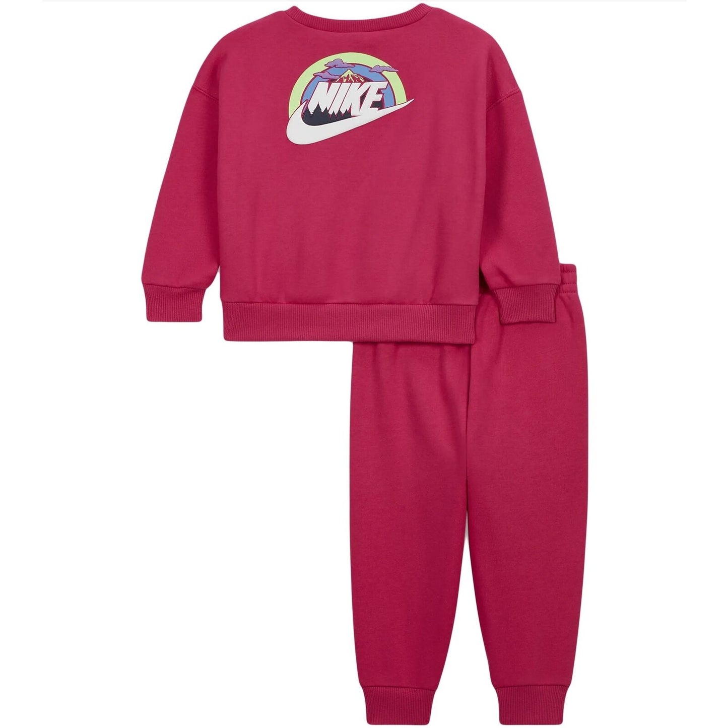 nike tuta completa essential rosa kids