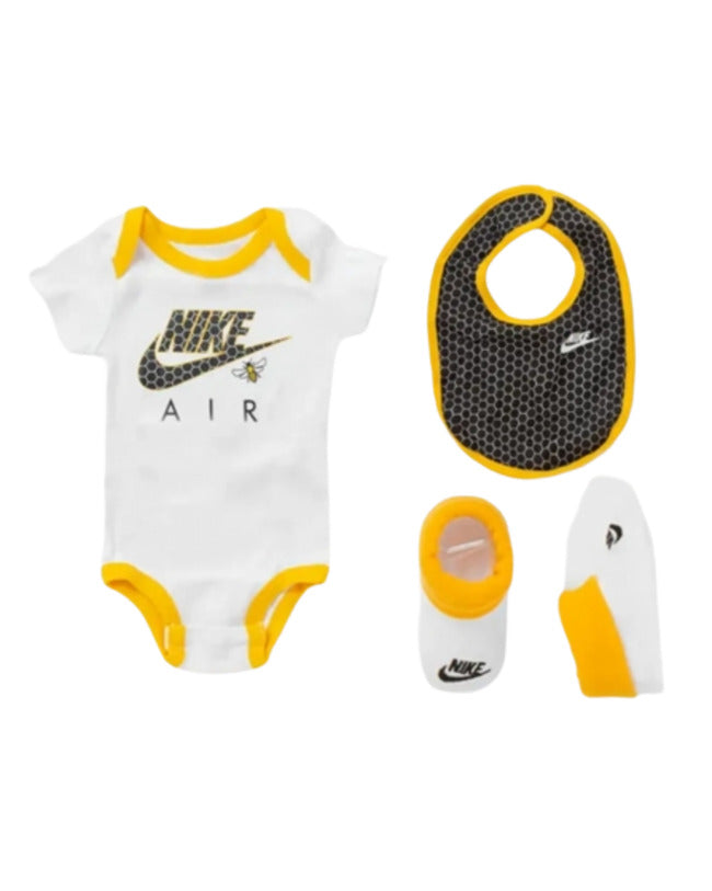 nike bodysuit, bib, and booties 3-piece set kids