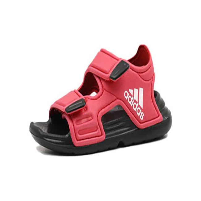 adidas performance altaswim sandals black pink kids