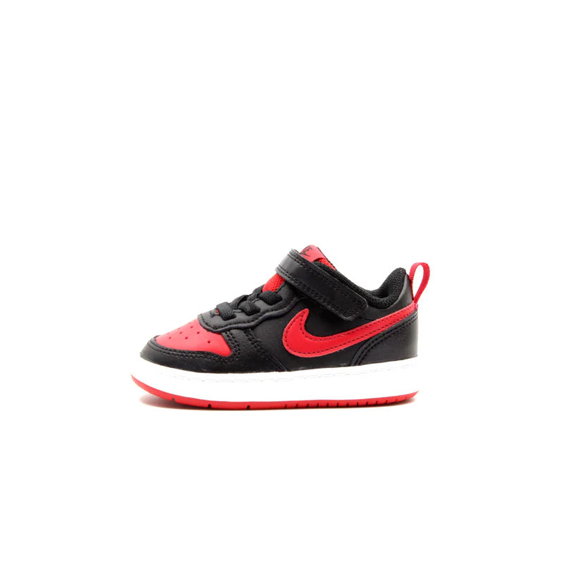 nike court borough low tdv scarpe nere rosse kids