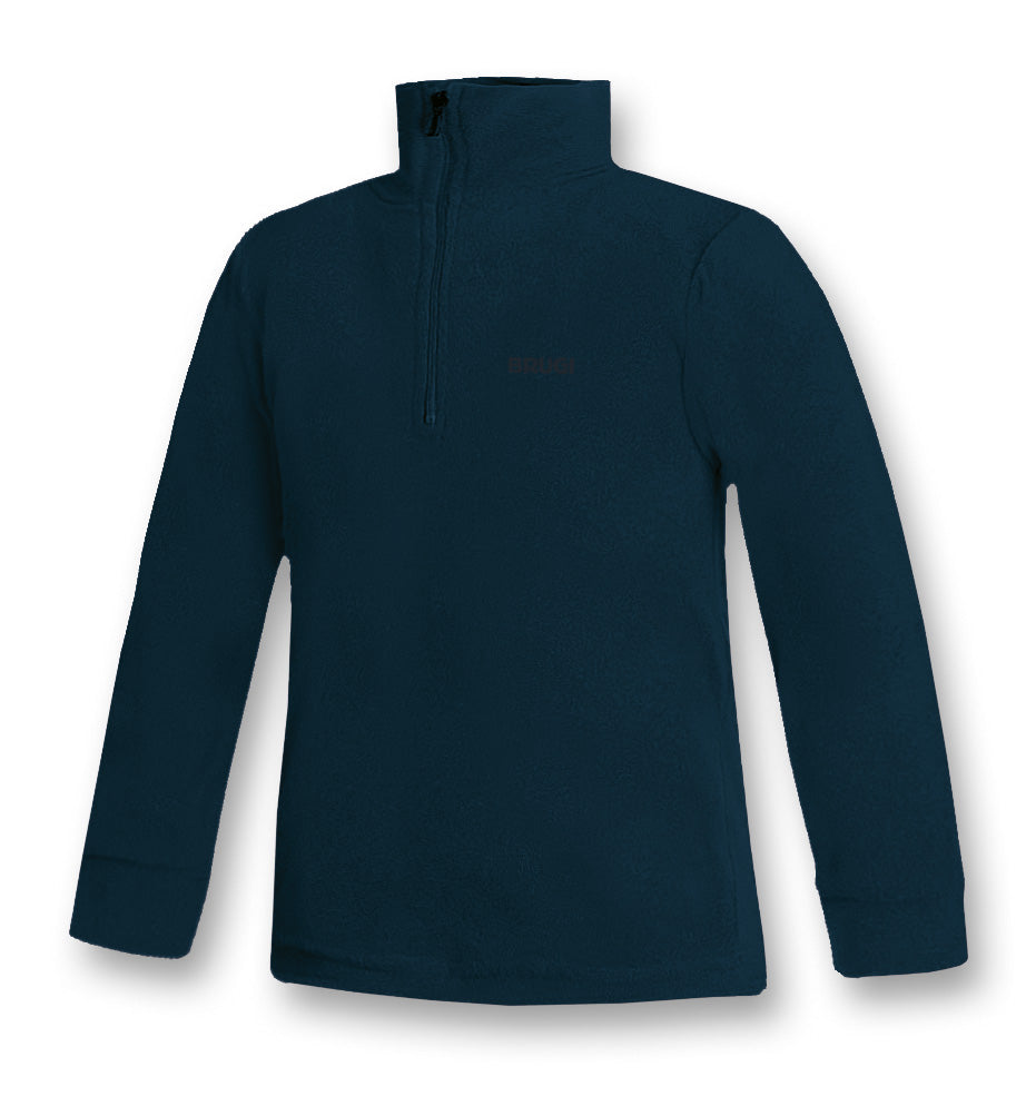 brugi micropile bambino mezza zip blu