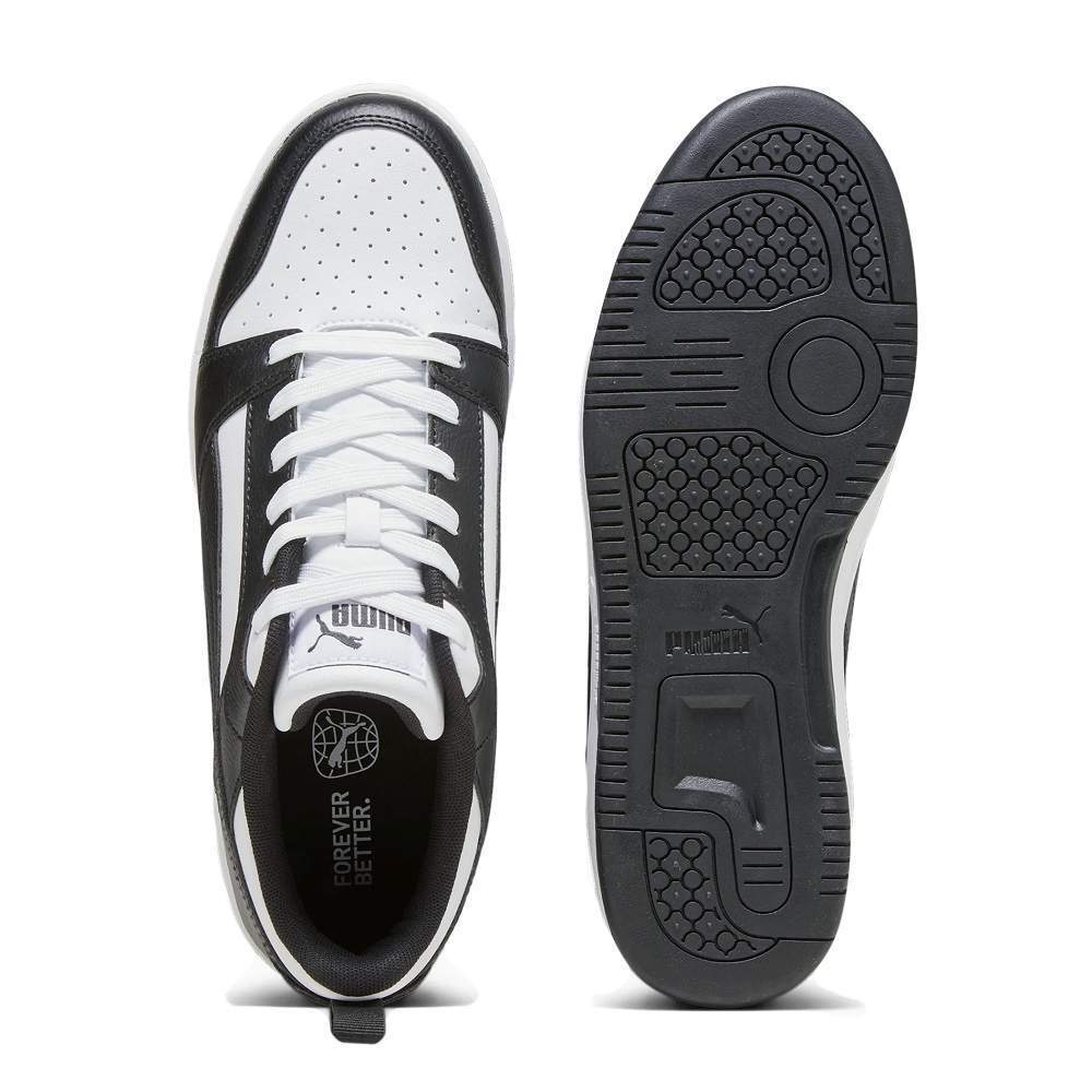 puma rebound v6 low scarpe black/white