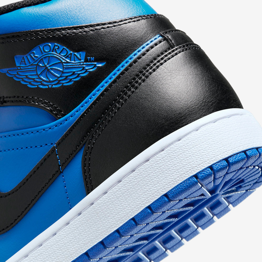 jordan 1 mid black royal blue