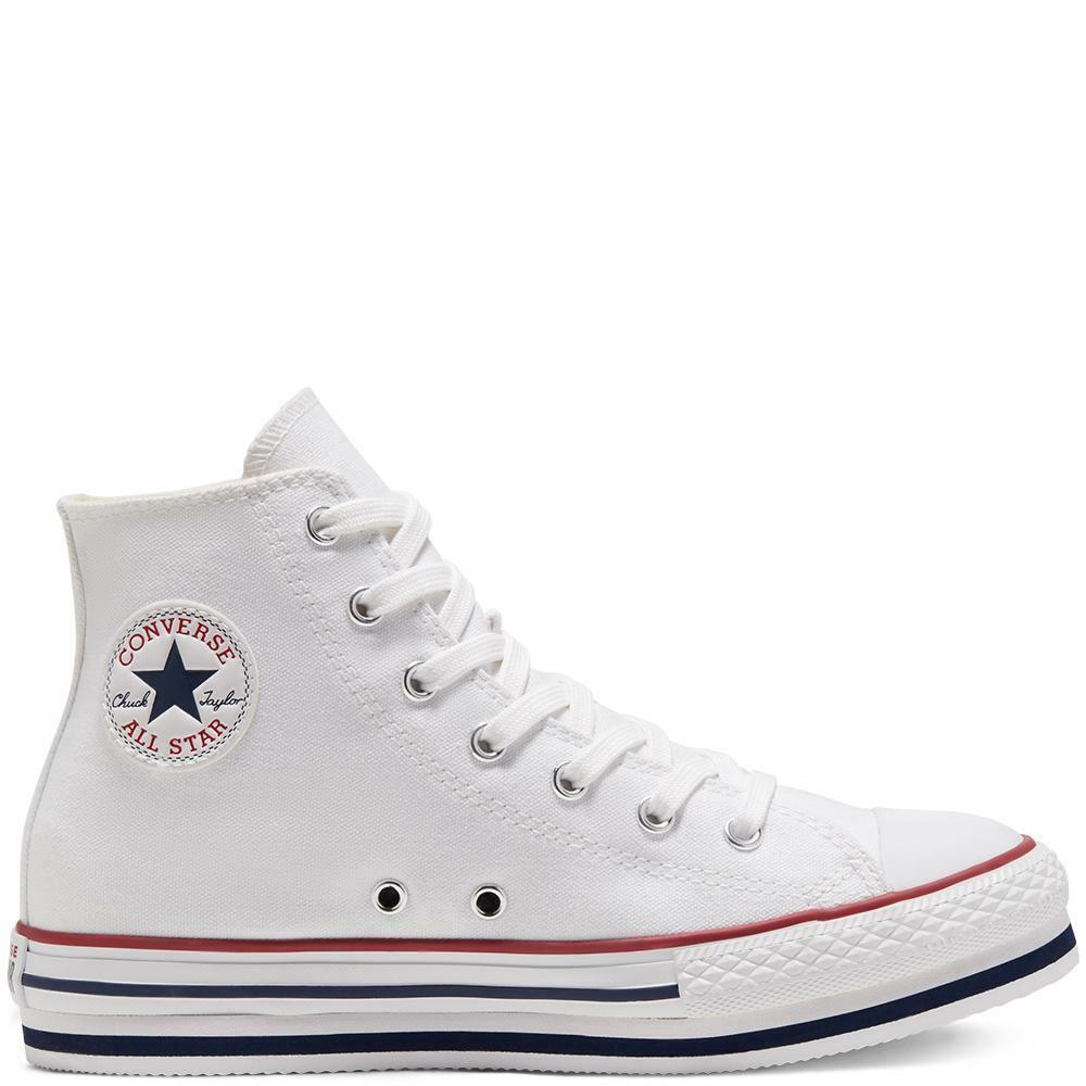 converse ctas platform eva scarpe bianche kids