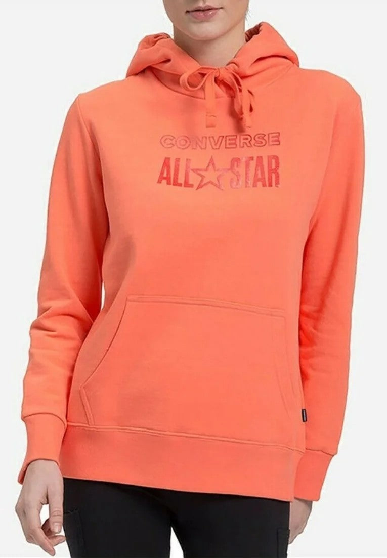 felpa arancione converse