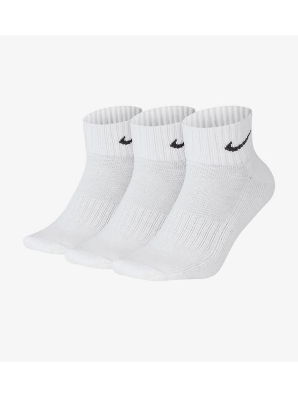 nike everyday cushion x 3 calze da running calzini bianchi unisex