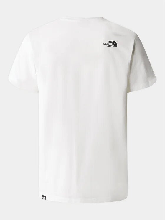the north face t-shirt simple dome bianco