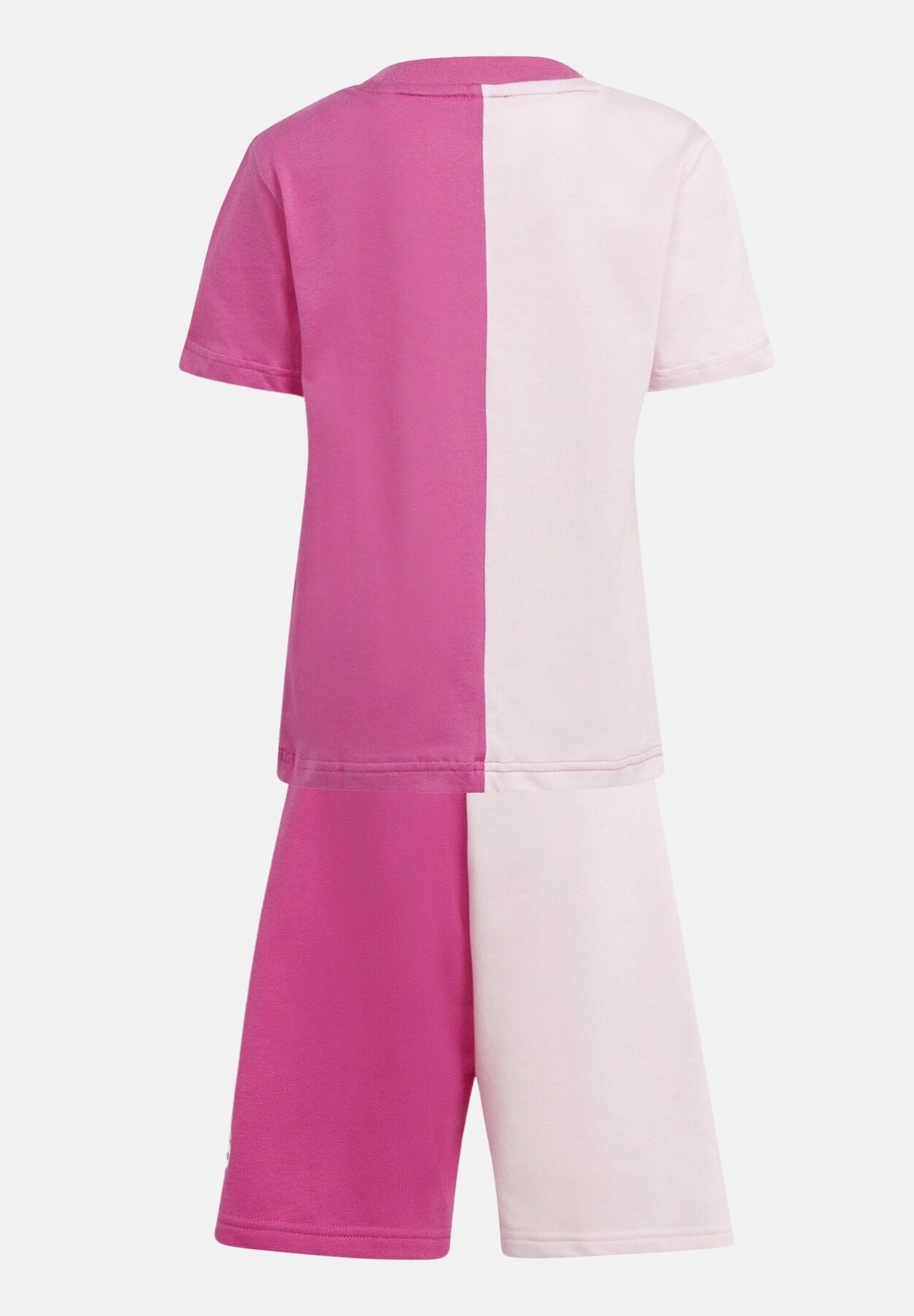 adidas completino da bambina rosa essentials colorblock