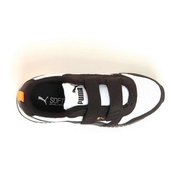 puma v ps scarpe white black kids