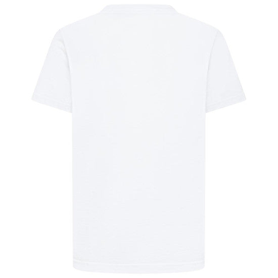 jordan - t-shirt baseline ragazzo, bianca/azzurra