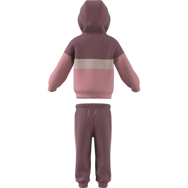adidas tuta tiberio 3-stripes colorblock fleece rosa