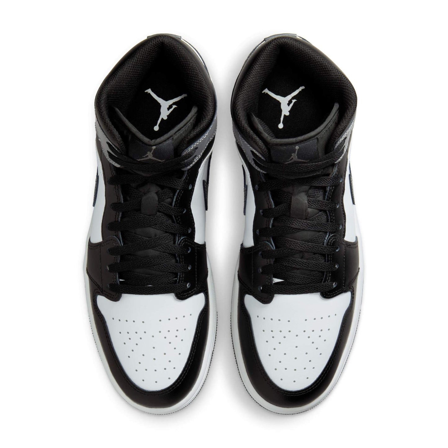 jordan 1 mid black white iron grey