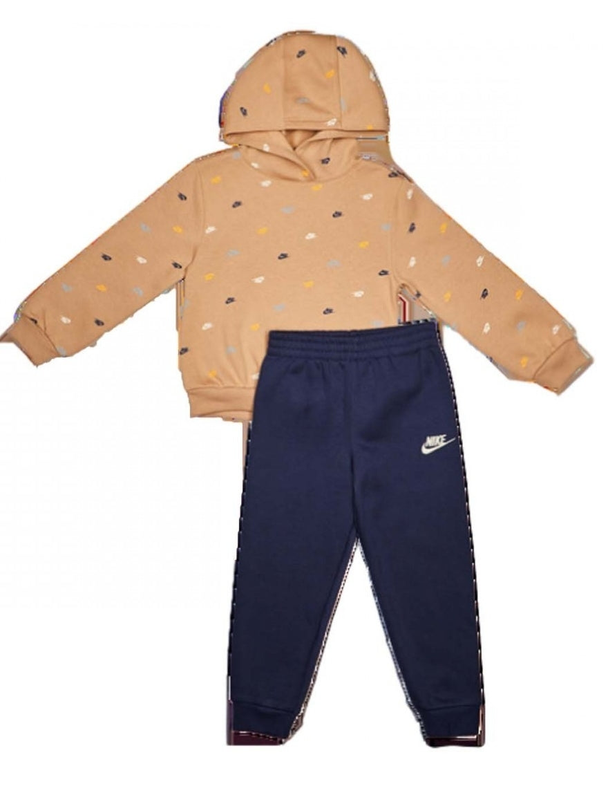 tutina nera nike logata oro