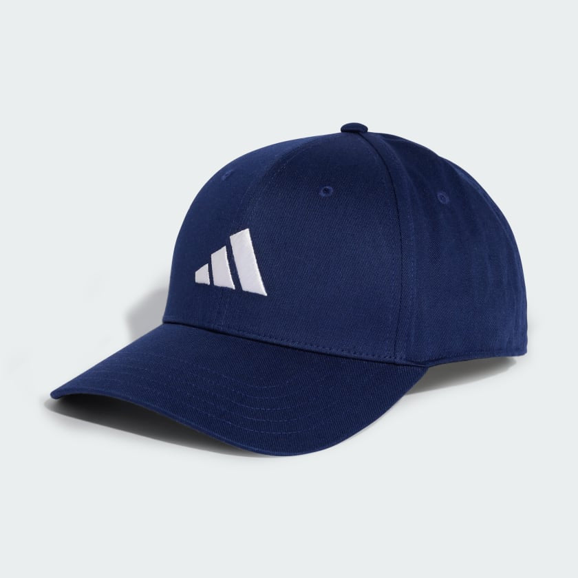 cappellino adidas blu logo bianco