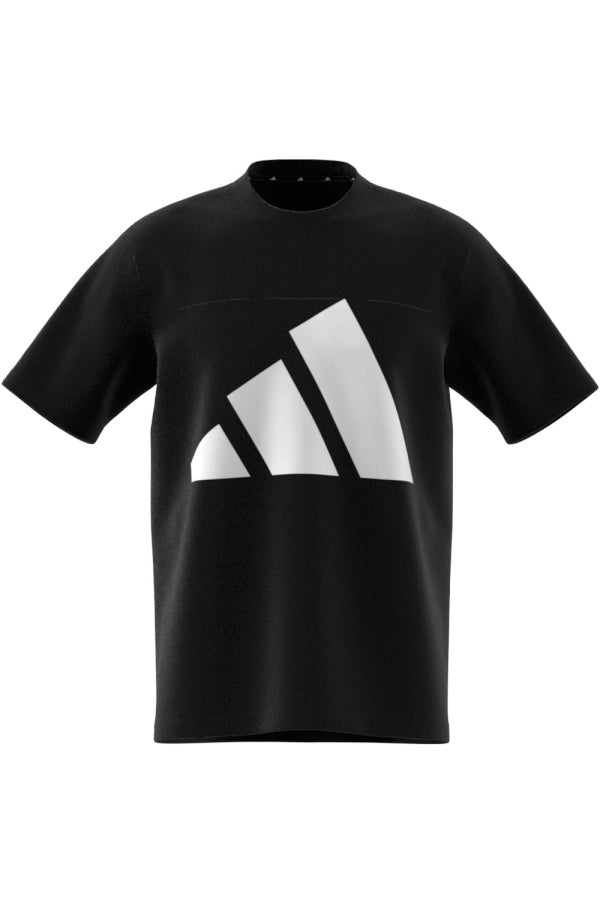 adidas t-shirt essentials big logo nero