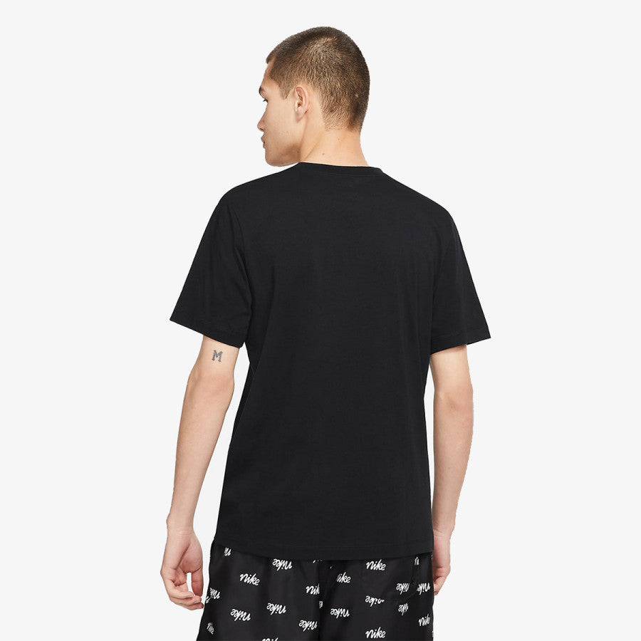 nike sportswear tee bordoux logo bianco sfumato multicolor