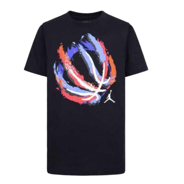 t-shirt jordan nero logata color