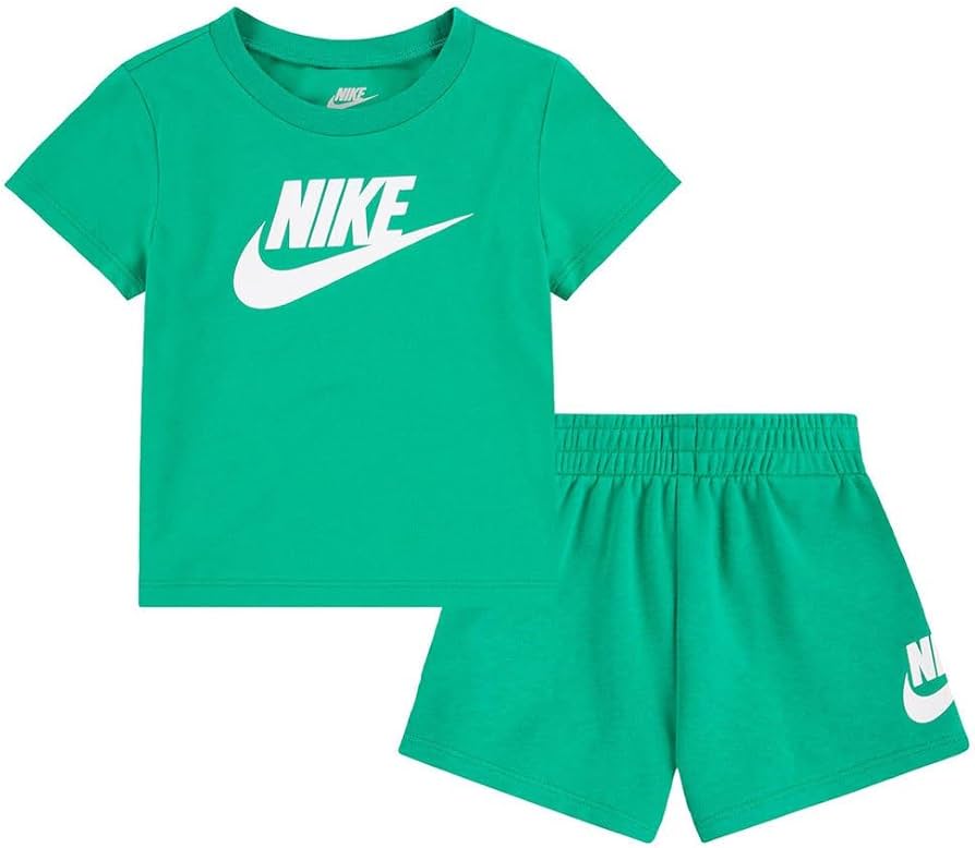 nike club tee e short set-verde menta