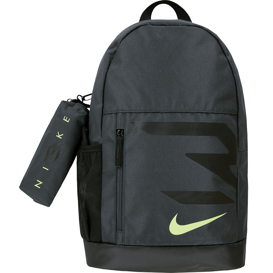 zaino nike nero logo verde lime