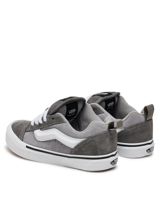 vans knu skool gs grigio-bianco