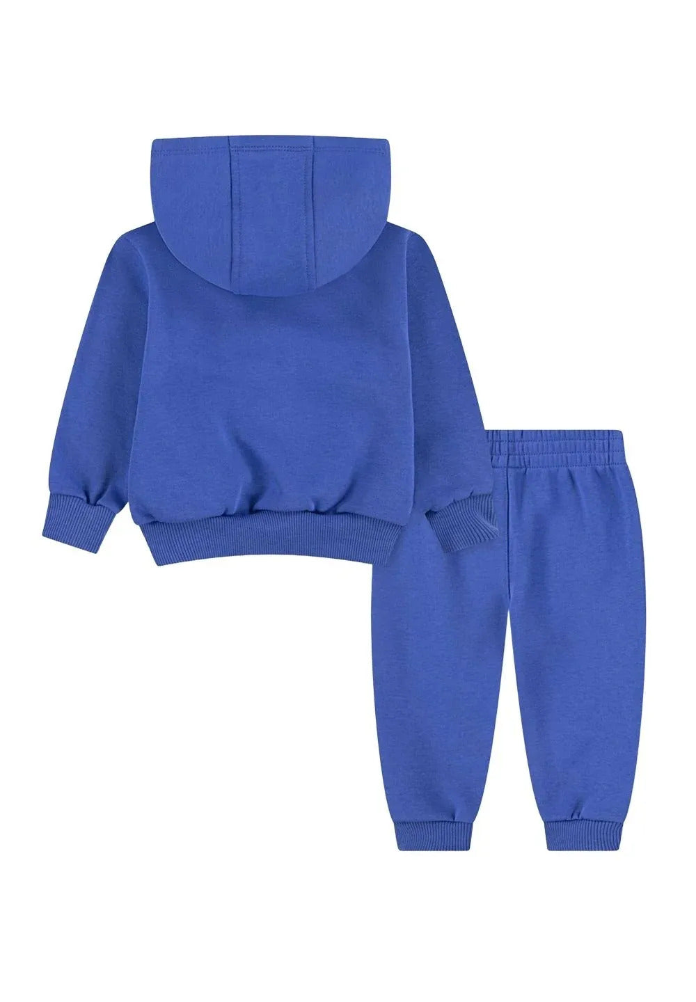 tuta felpata nike blu-logo bianco-arancione