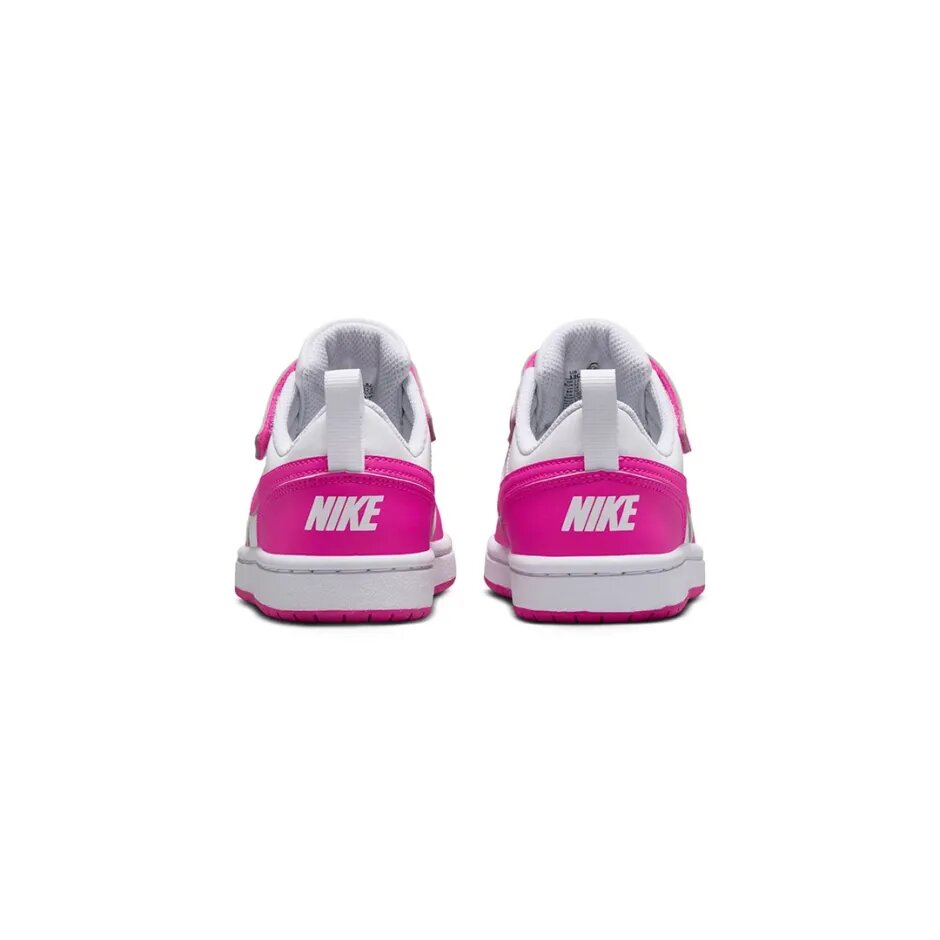 nike court borough low recraft ps fucsia/bianche
