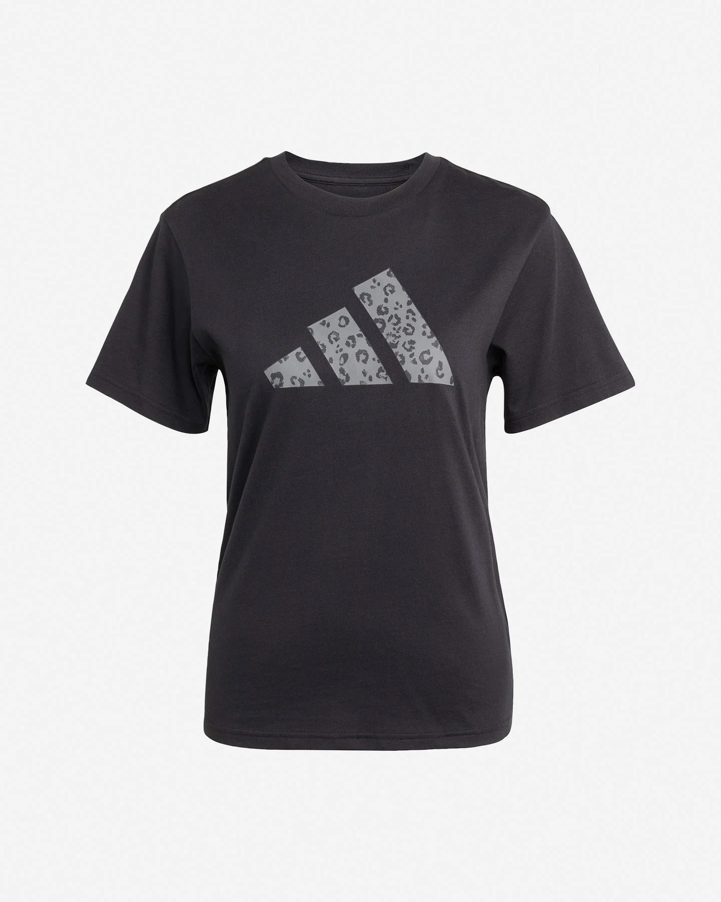t shirt adidas animalier print - black