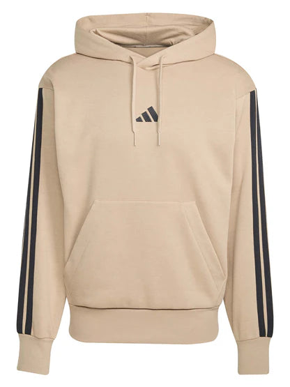 felpa essentials 3-stripes - beige-nero