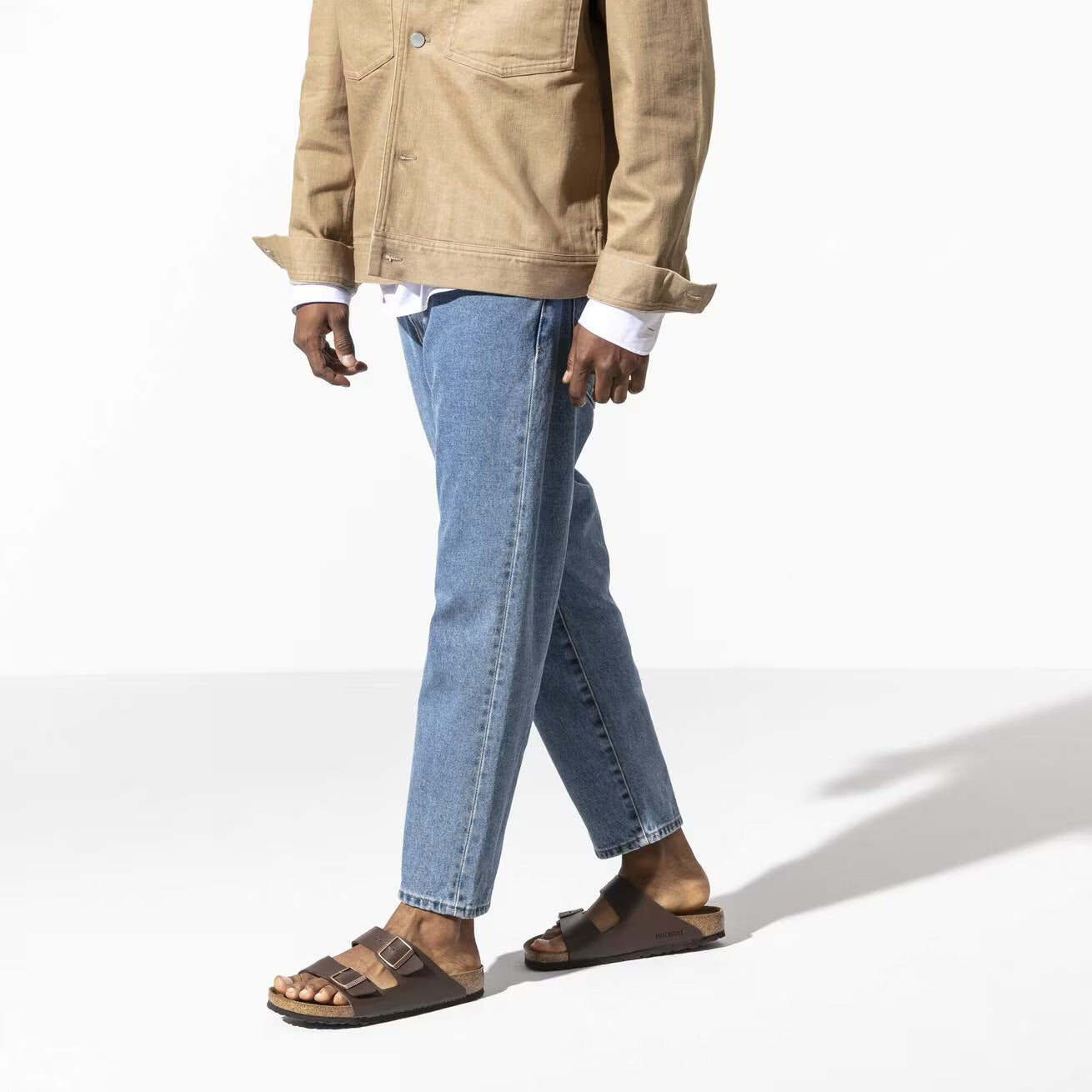 birkenstock arizona uomo "dark brown"