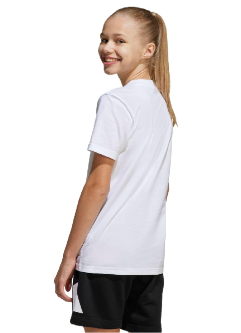 adidas essentials set white & blacke bambino