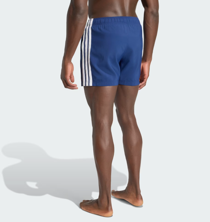adidas short nuoto blu-bianco uomo