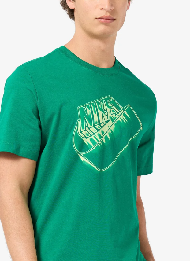 nike t-shirt sportswear-verde uomo