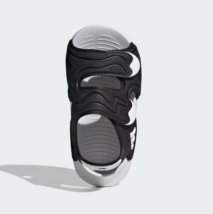 adidas i sandali altaswim 3 bianco e nero bambino