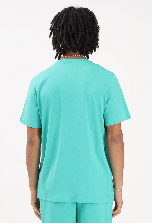 puma t-shirt essential verde acqua uomo