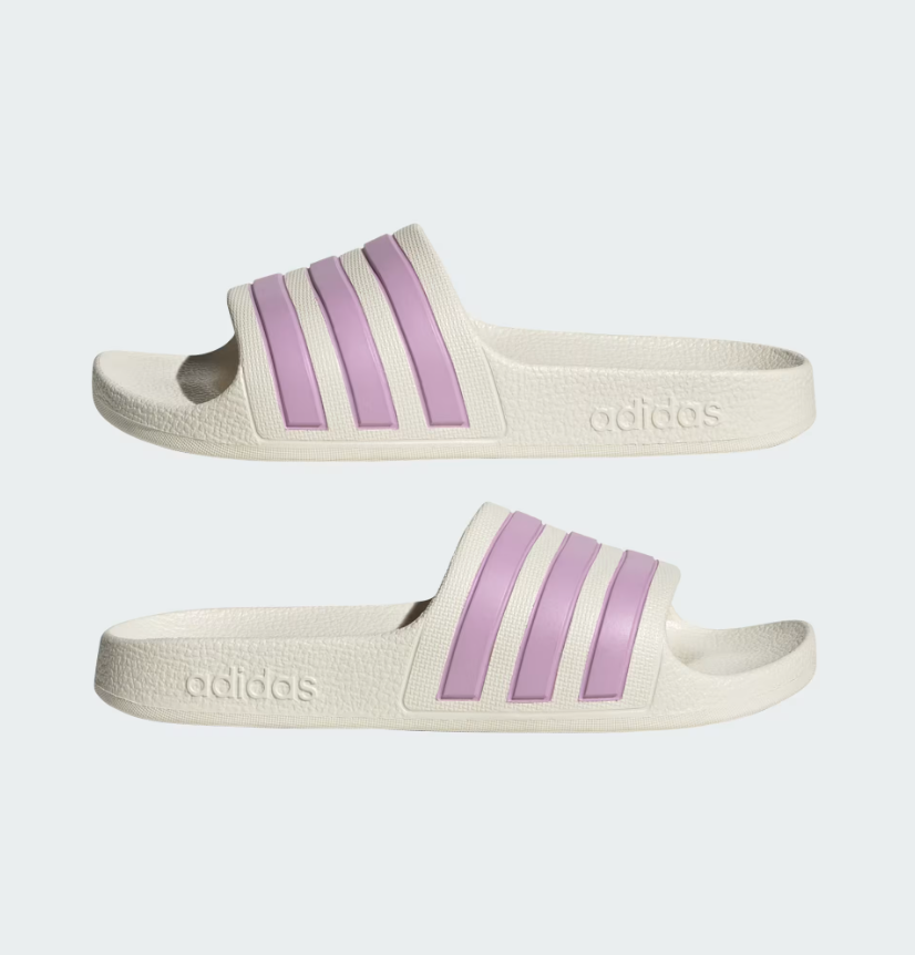 adidas adilette aqua bianco/lilla ragazza
