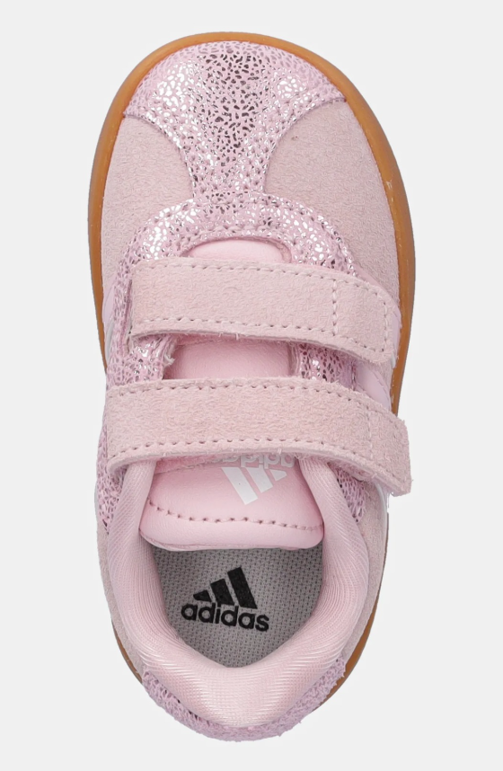 adidas vl court cf verde menta/rosa bambina