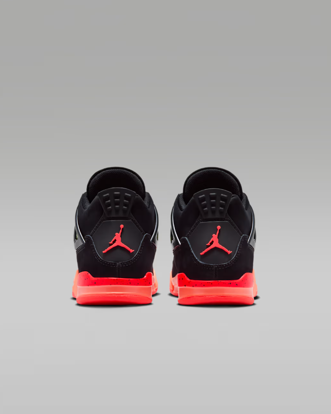 jordan 4 retro black infrared barely volt (ps) bambino